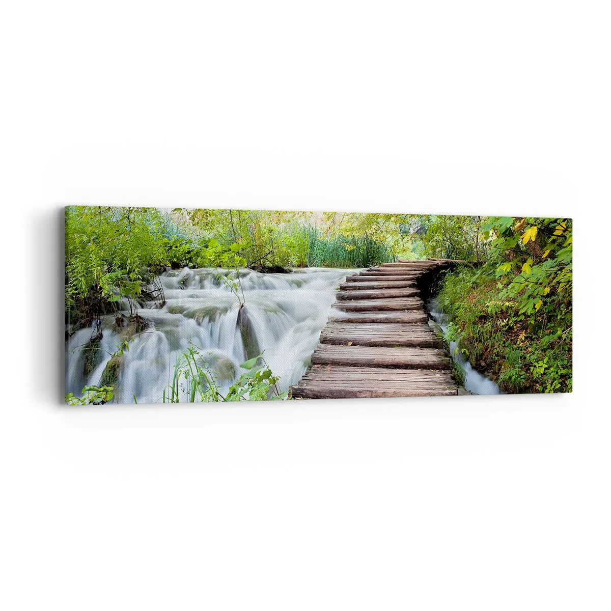 Tablou pe pânză - Nu este deloc o apă liniștită - 90x30 cm