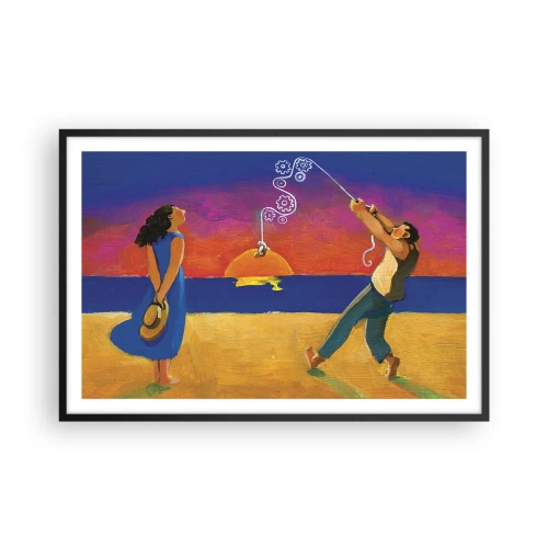 Poster în ramă neagră - Mai mult decât o stea din cer - 91x61 cm