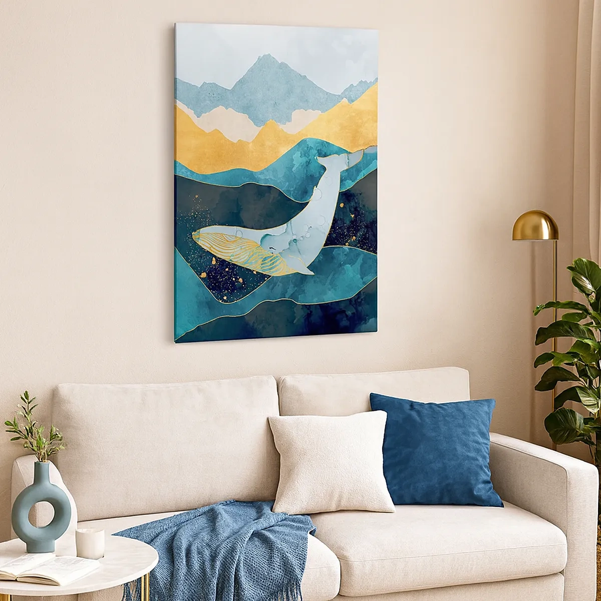 Tablou pe pânză Canvas - Frumusețea rece a nordului - 50x70 cm