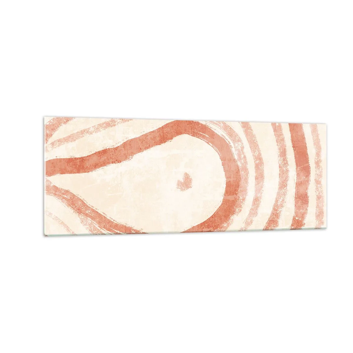 Tablou pe sticlă - Cercuri de corali - compoziție - 140x50 cm