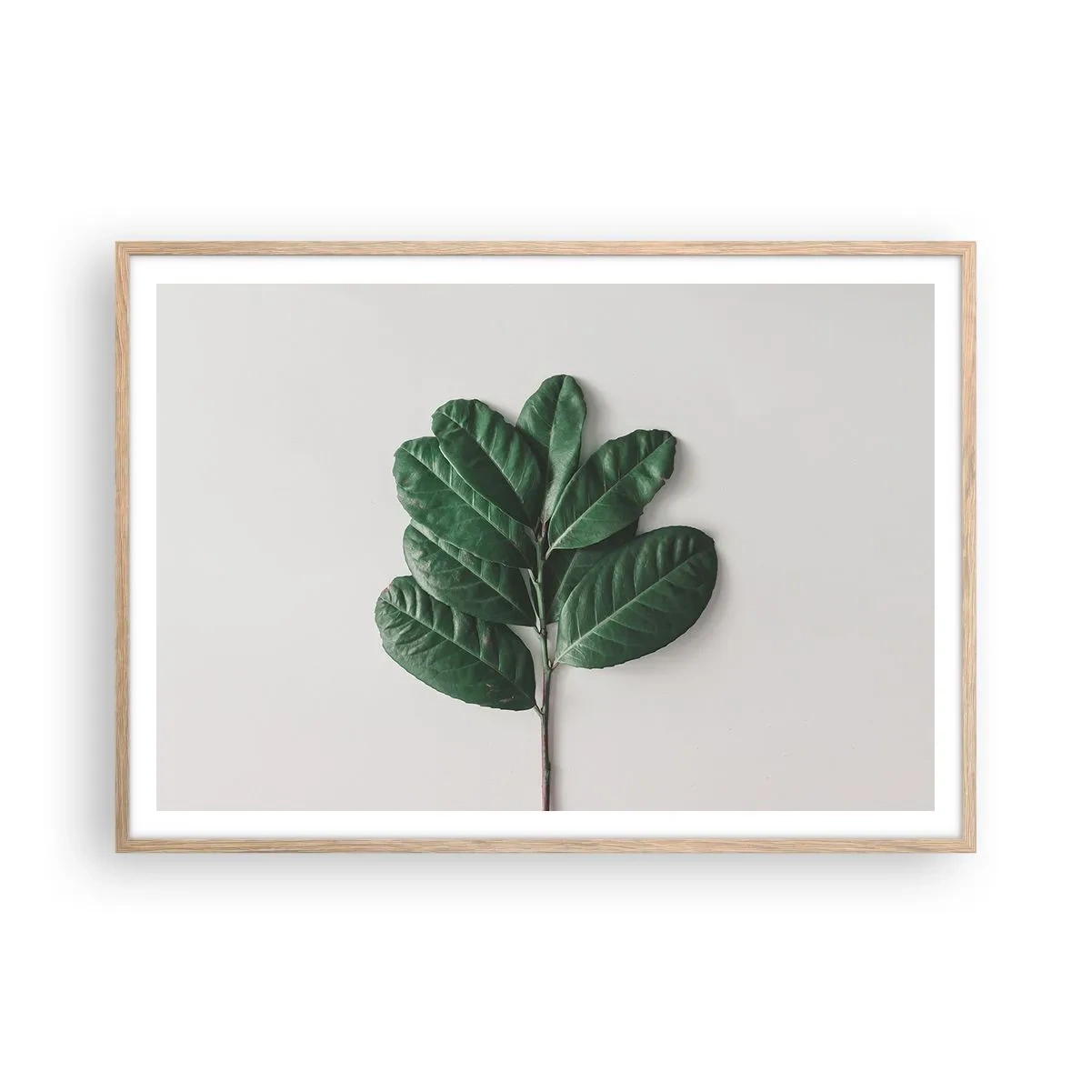 Poster în ramă de stejar deschis - Desenul naturii însăși - 100x70 cm