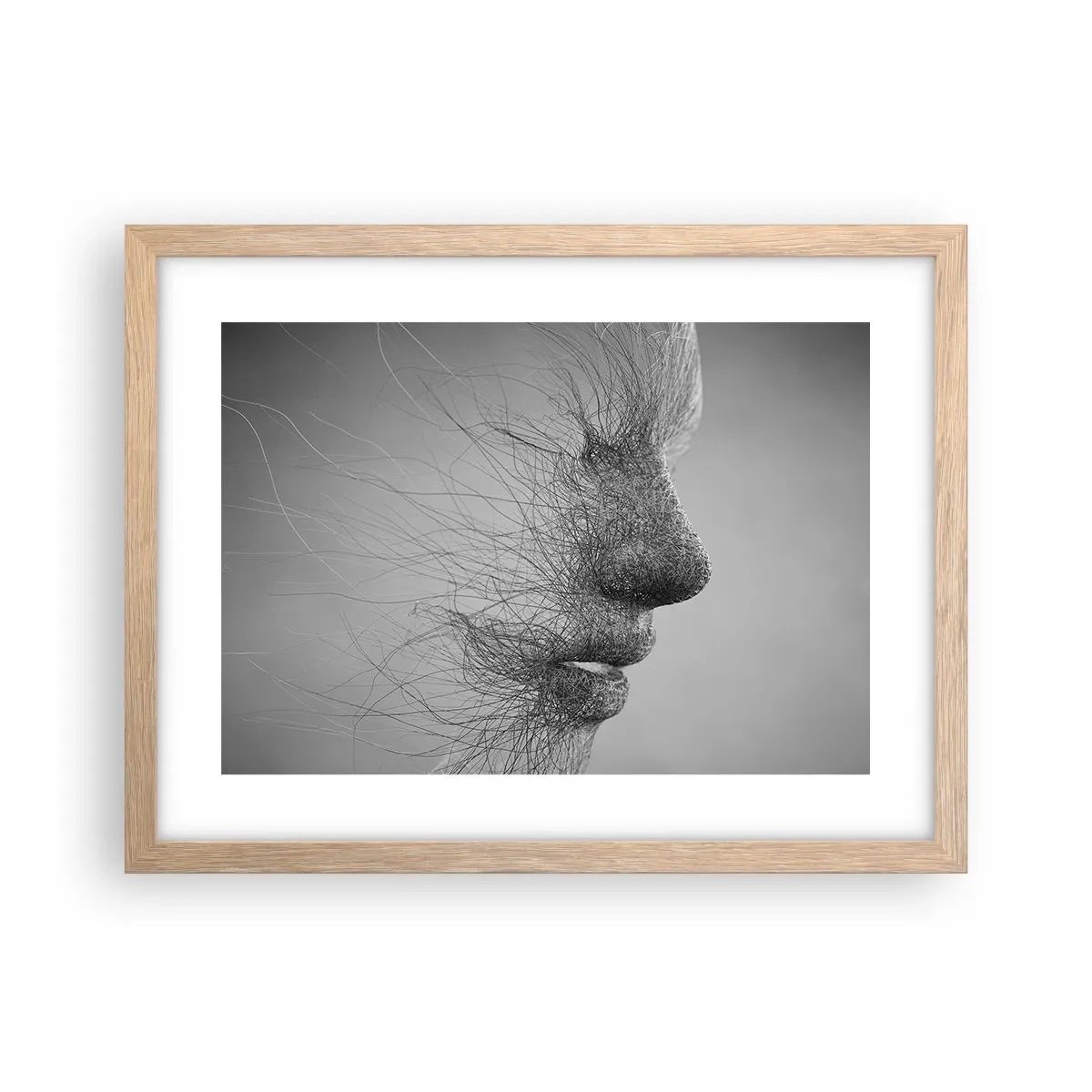 Poster în ramă de stejar deschis - Spiritul vântului - 40x30 cm