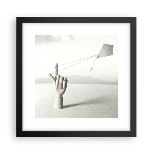 Poster în ramă neagră - Încercare de forță - 30x30 cm