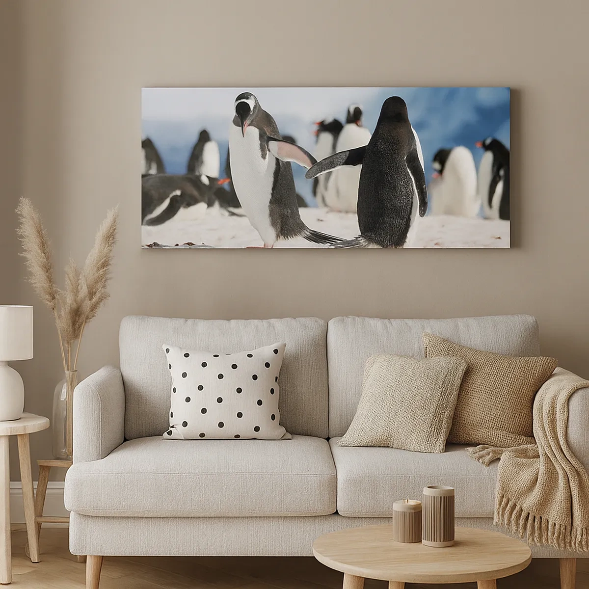 Tablou pe pânză - Dansul în zăpadă - 30x30 cm