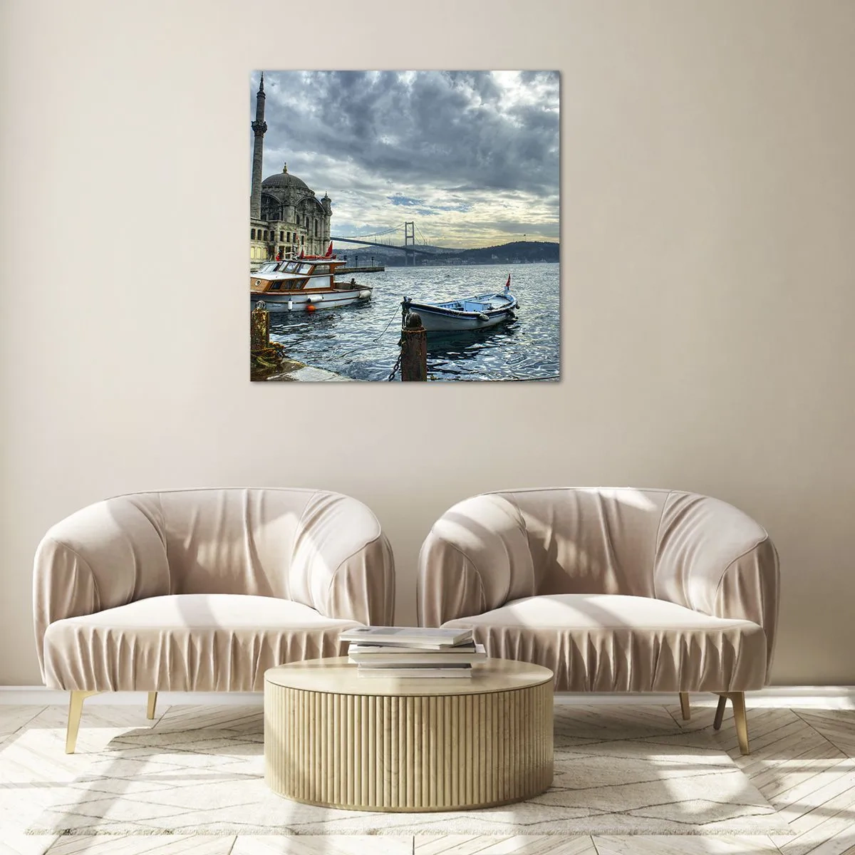 Tablou pe sticlă - La granița dintre lumi - 60x60 cm