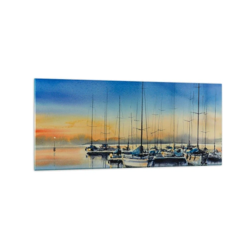 Tablou pe sticlă - Sfârșitul unei zile bune - 120x50 cm