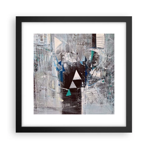 Poster în ramă neagră - Ordinea superioară a triunghiurilor - 30x30 cm