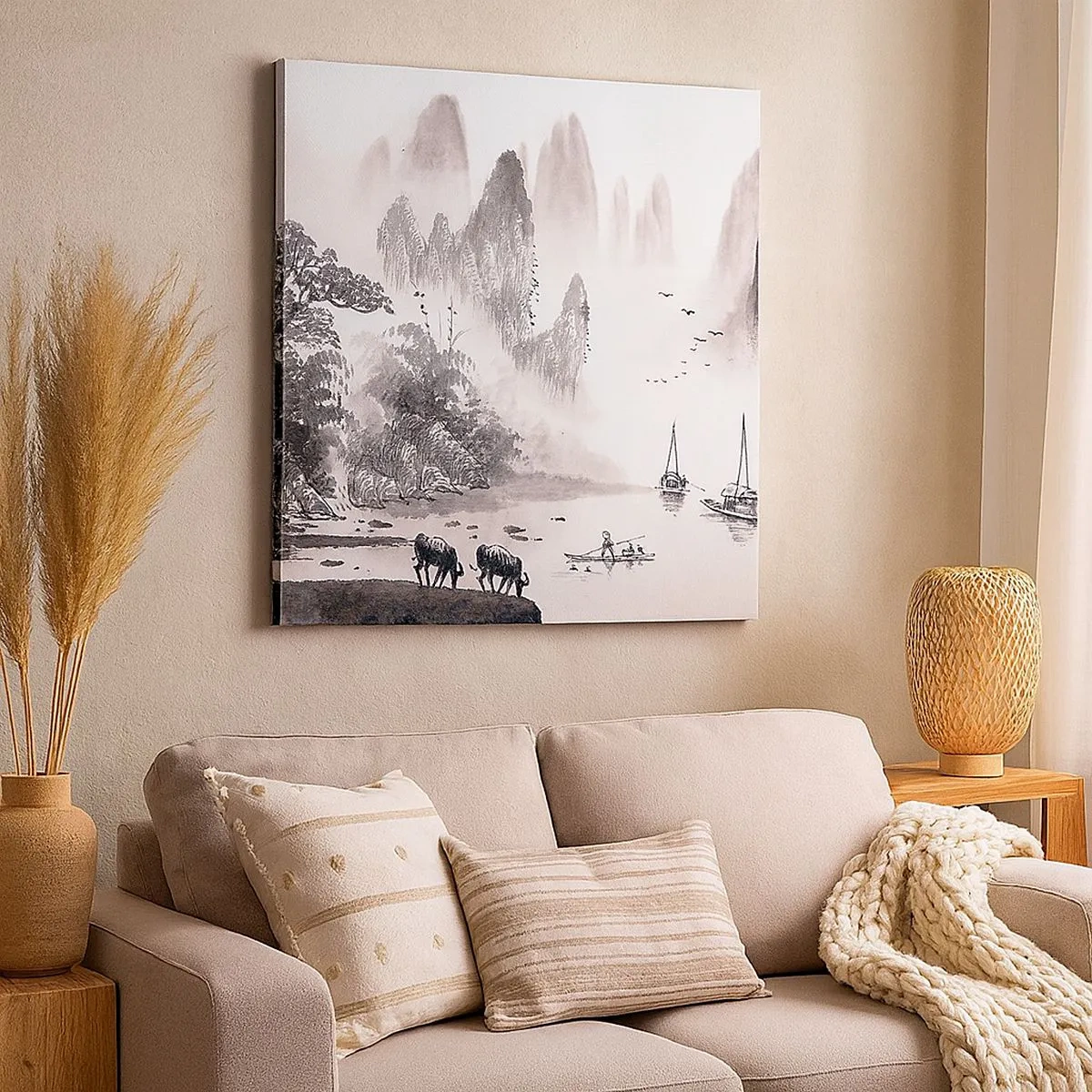 Tablou pe pânză - Viața exotică de zi cu zi a Estului - 30x30 cm