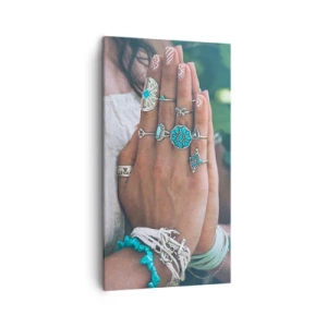 Tablou pe pânză - Bine ați venit în centrul ființei - 45x80 cm