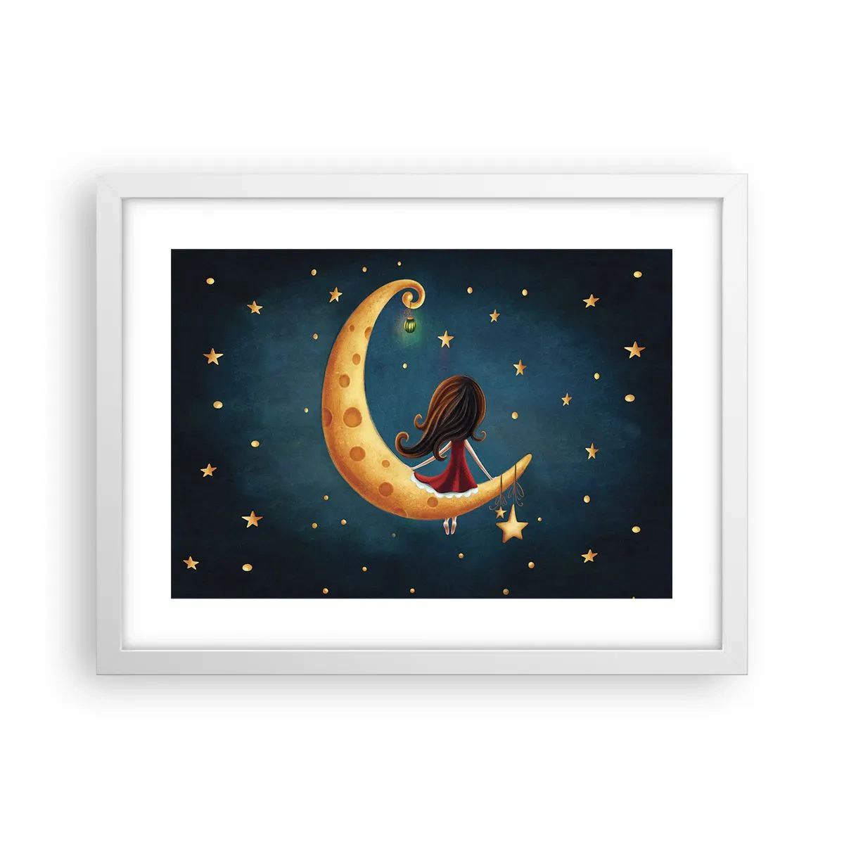 Poster în ramă albă - A fost odată ca niciodată... - 40x30 cm