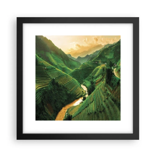 Poster în ramă neagră - Valea vietnameză - 30x30 cm