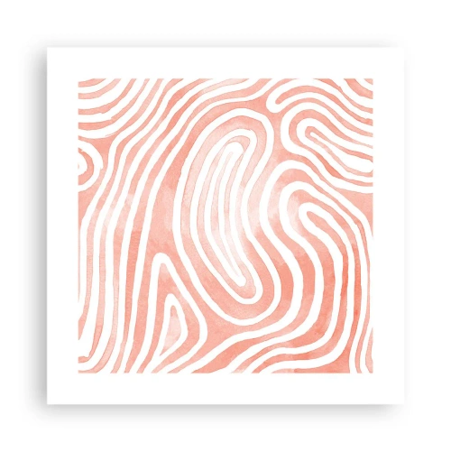 Poster - Într-un labirint de coral - 40x40 cm