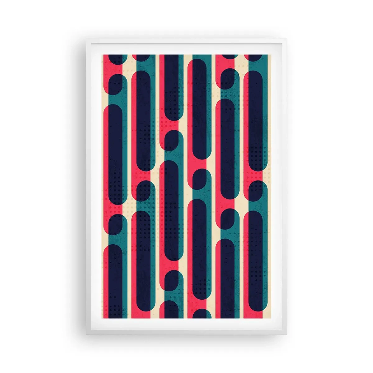 Poster în ramă albă - Înăuntru și înainte - 61x91 cm