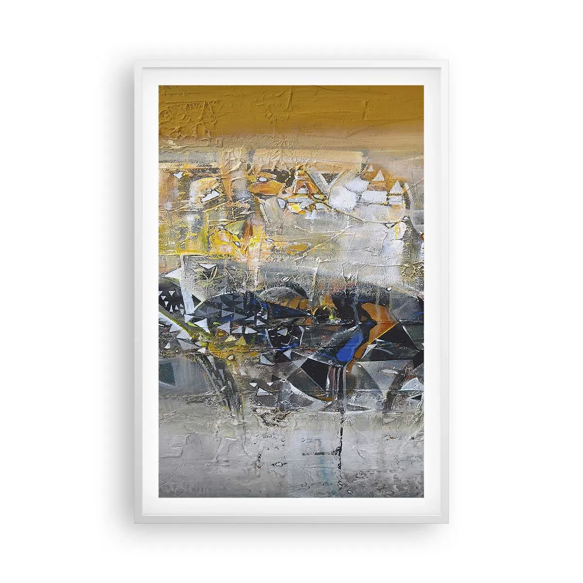 Poster în ramă albă - Totul va fi bine - 61x91 cm