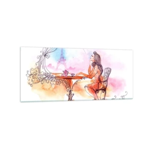 Tablou pe sticlă - Șic parizian - 120x50 cm