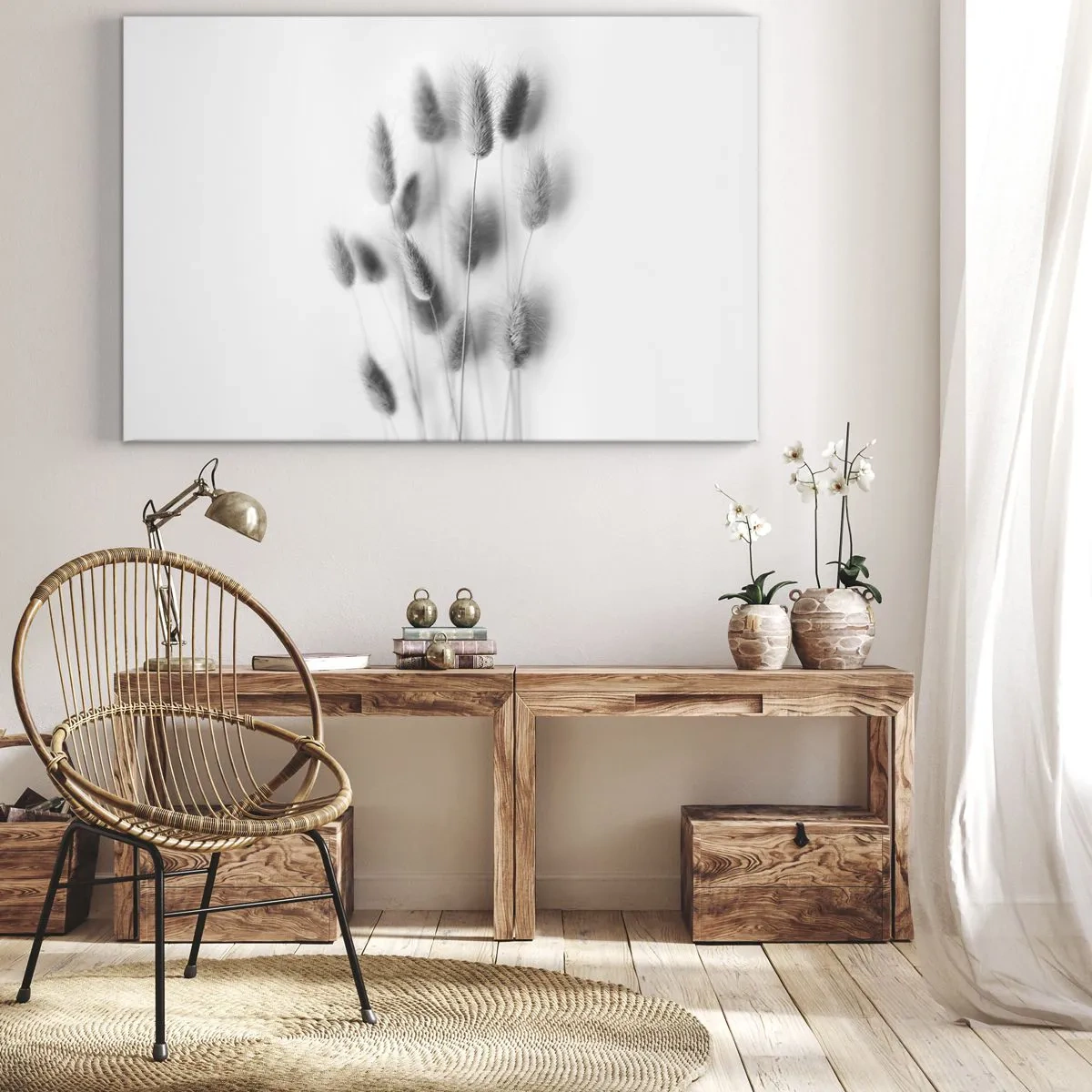 Tablou pe pânză - Pufoșenia ierbii - 70x50 cm
