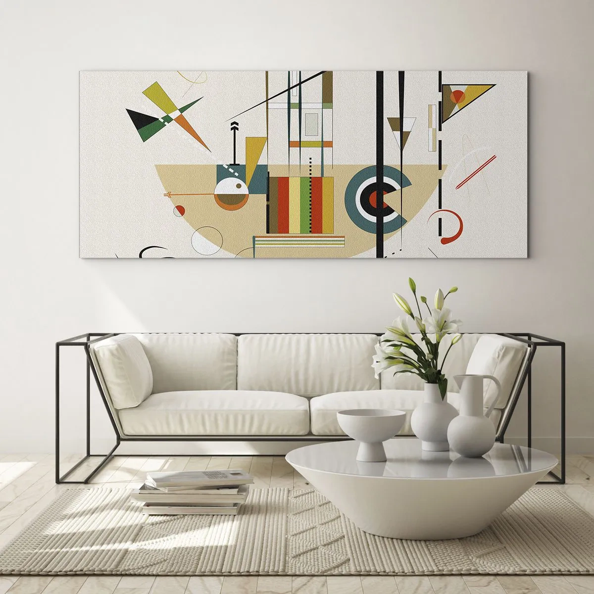 Tablou pe sticlă - Și lumea râde - 100x40 cm