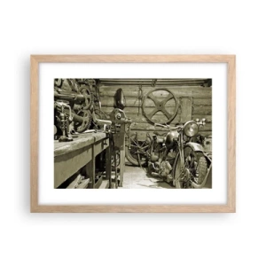 Poster în ramă de stejar deschis - În șopronul unchiului Vlad - 40x30 cm