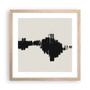 Poster în ramă de stejar deschis - Vibrațiile imaginației - 40x40 cm