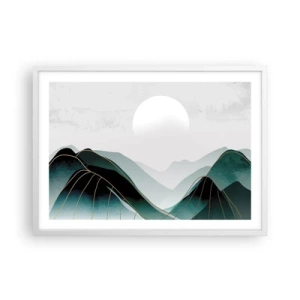 Poster în ramă albă - Măreție deplină - 70x50 cm