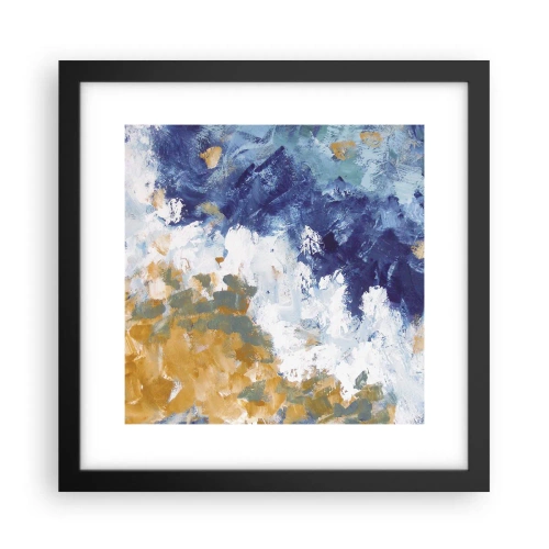 Poster în ramă neagră - Dansul elementelor - 30x30 cm
