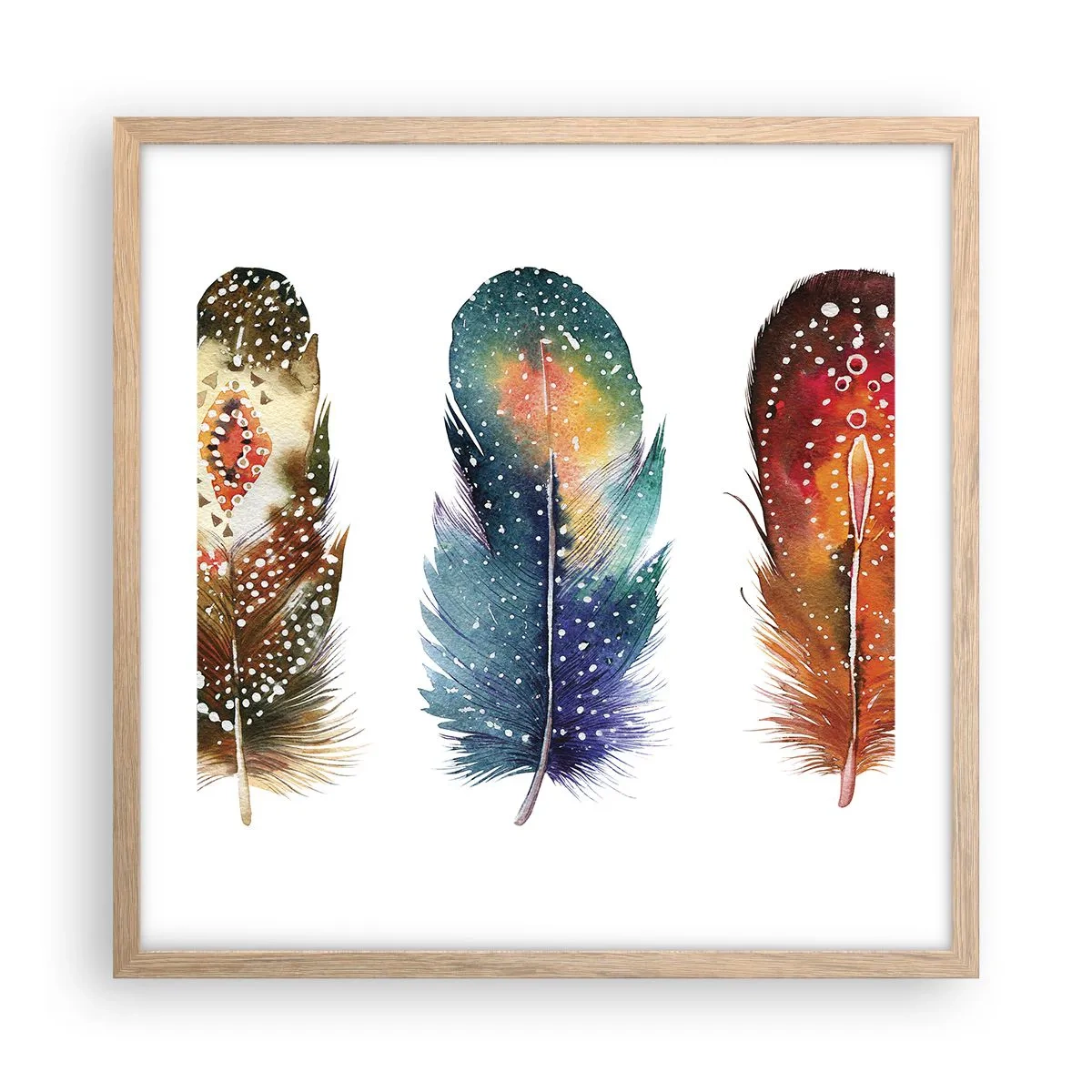 Poster în ramă de stejar deschis - Ritualuri, rituri, mistere - 50x50 cm