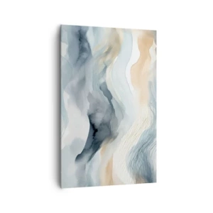 Tablou pe pânză - Abstracție de zăpadă și ceață - 80x120 cm