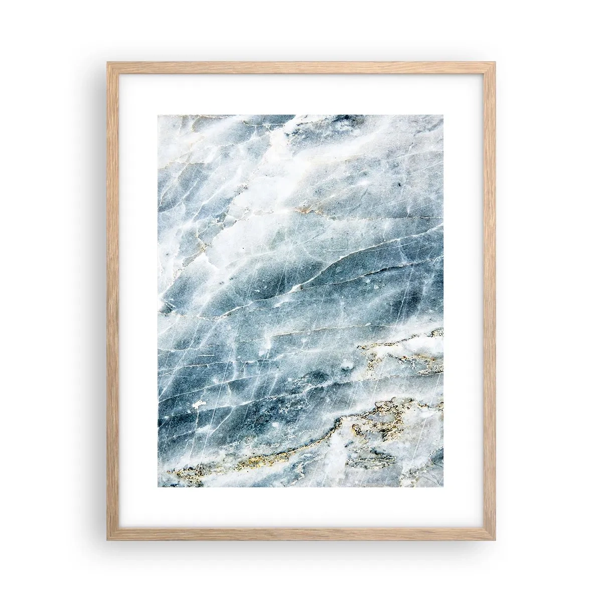 Poster în ramă de stejar deschis - Lumea de gheață - 40x50 cm