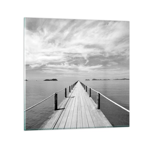 Tablou pe sticlă - Ce zici de o călătorie... - 30x30 cm