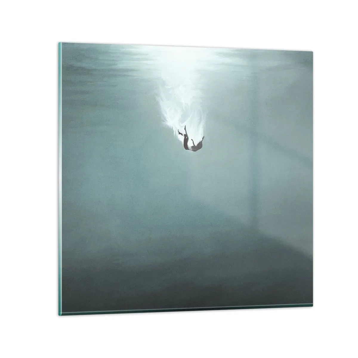 Tablou pe sticlă - În îmbrățișarea oceanului - 60x60 cm