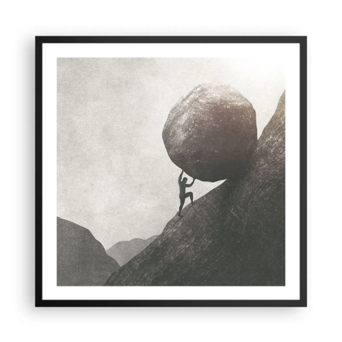 Poster în ramă neagră - Cred, în ciuda așteptărilor - 60x60 cm