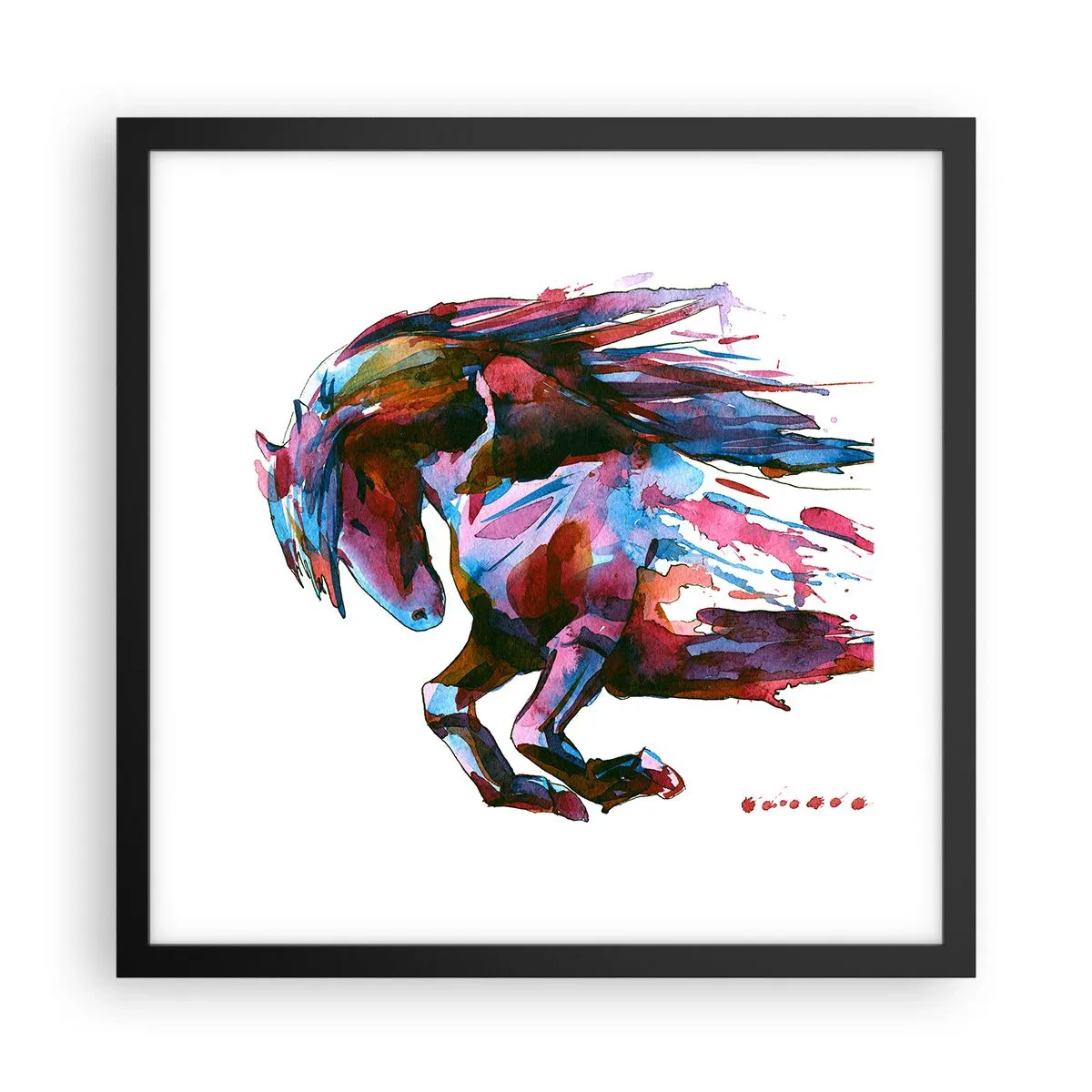 Poster în ramă neagră - În exaltare - 40x40 cm