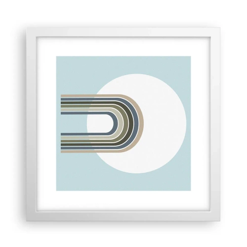 Poster în ramă albă - Atracție irezistibilă - 30x30 cm