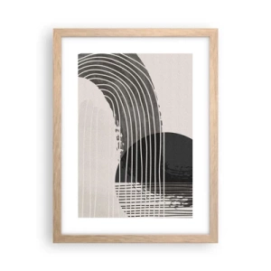 Poster în ramă de stejar deschis - Până acolo și înapoi - 30x40 cm