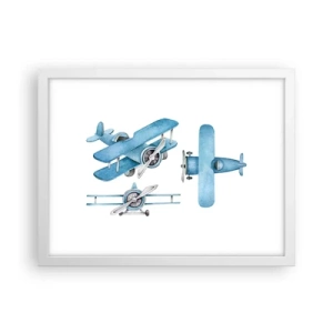 Poster în ramă albă - Un învingător înnăscut - 40x30 cm