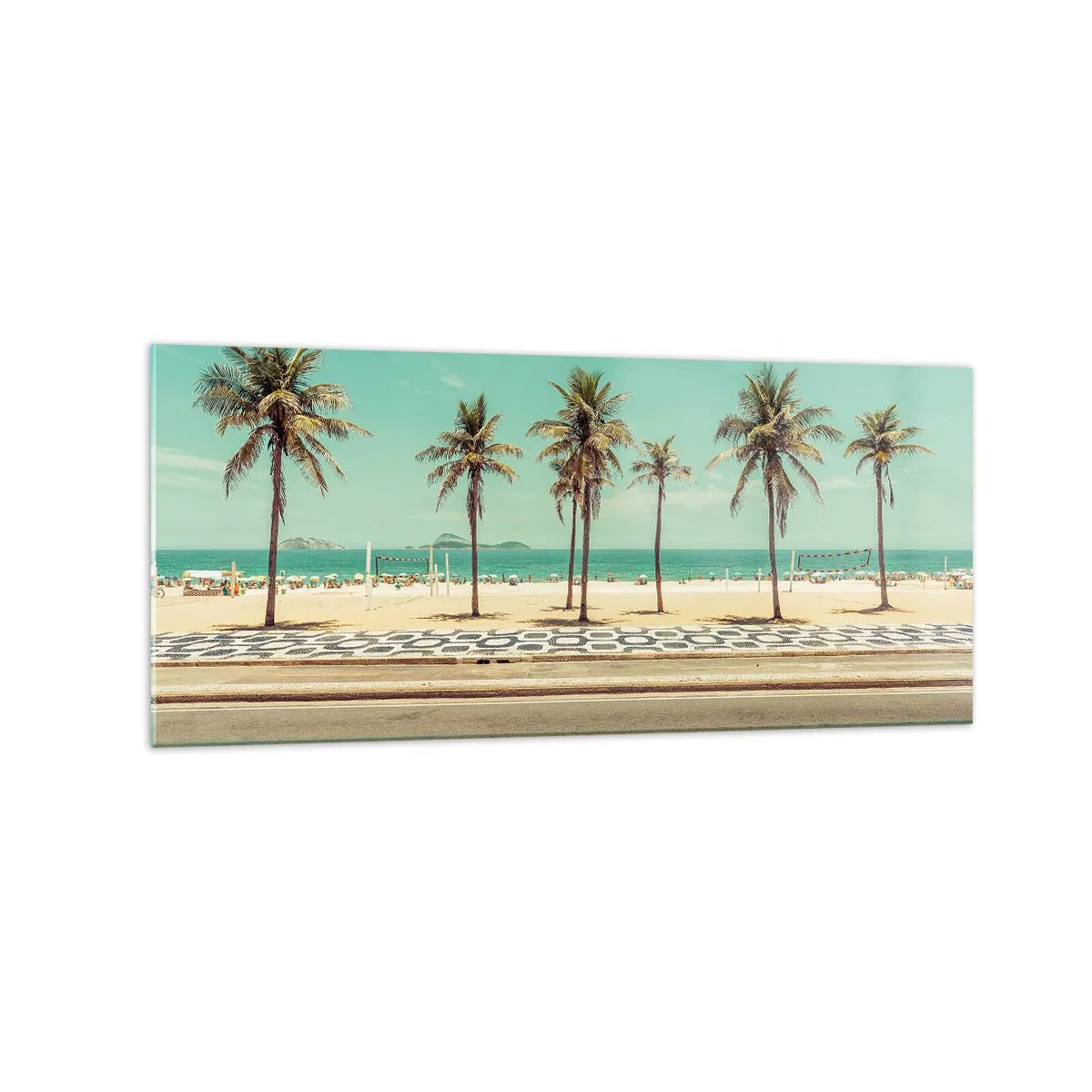 Tablou pe sticlă - La paza plajei - 120x50 cm