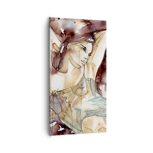 Tablou pe pânză - Într-o dispoziție mov deschis - 65x120 cm