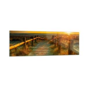 Tablou pe sticlă - Scăldat în aur vechi - 160x50 cm