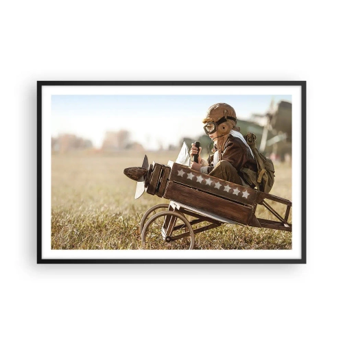 Poster în ramă neagră - Porniți spre vis - 91x61 cm