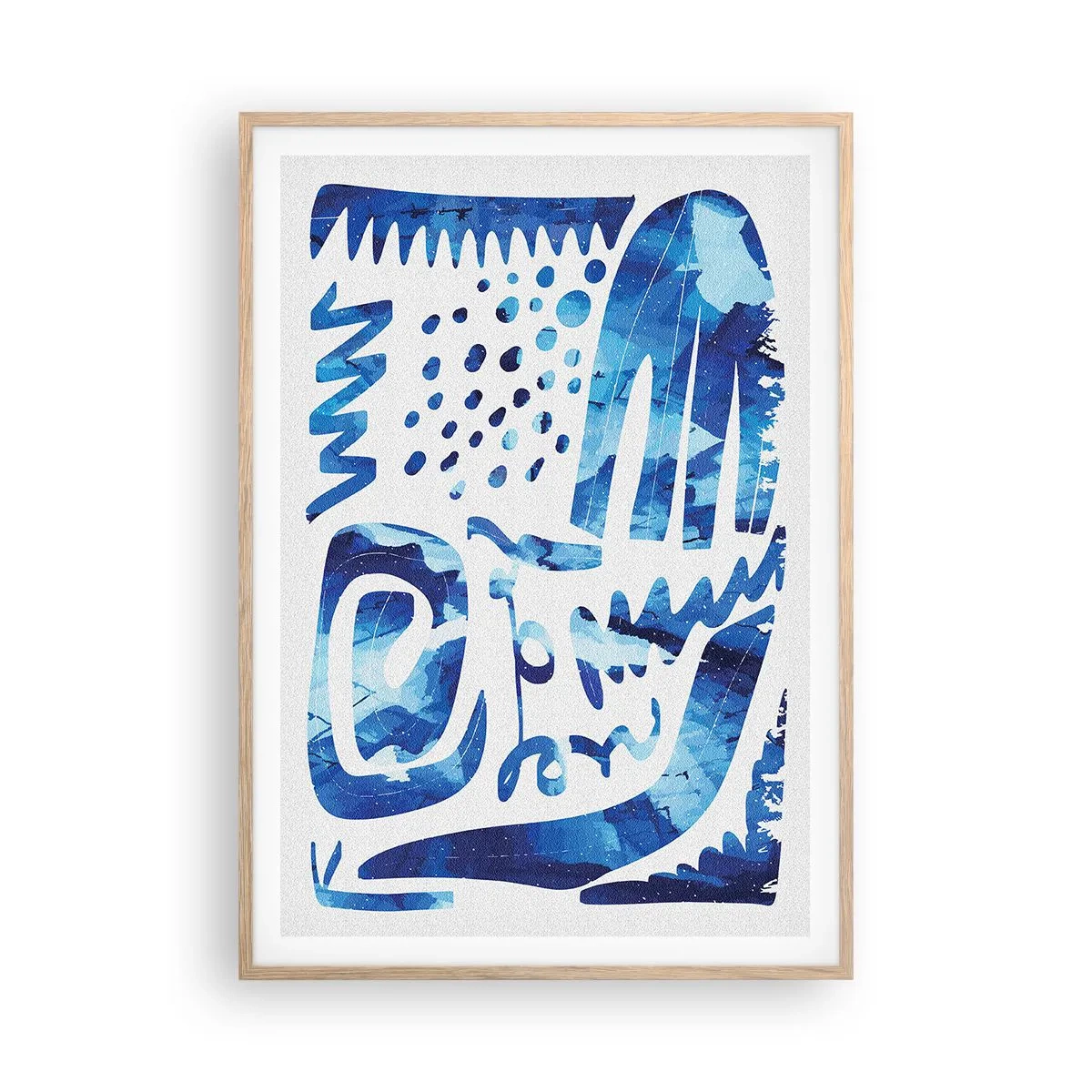 Poster în ramă de stejar deschis - Înapoi la rădăcini - 70x100 cm