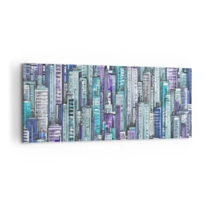 Tablou pe pânză - Albastru din cer - 100x40 cm