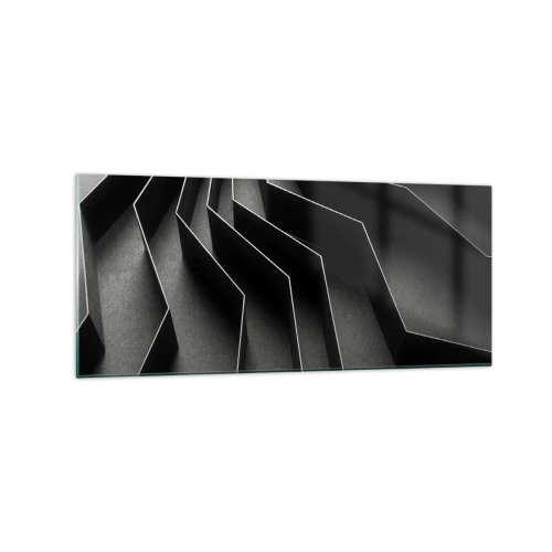 Tablou pe sticlă - Ordinea spațială - 120x50 cm