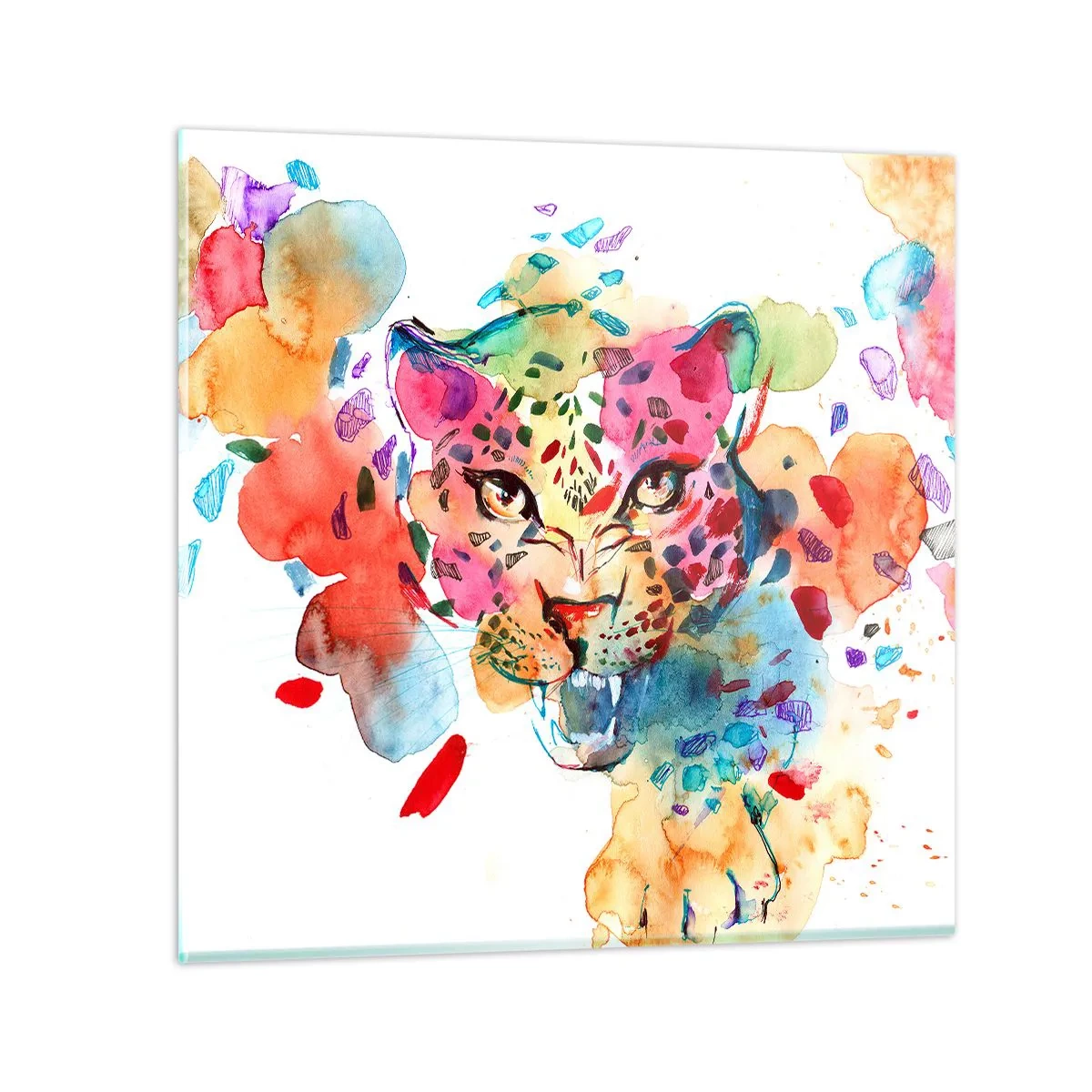 Tablou pe sticlă - Frumoasa și bestia - 40x40 cm