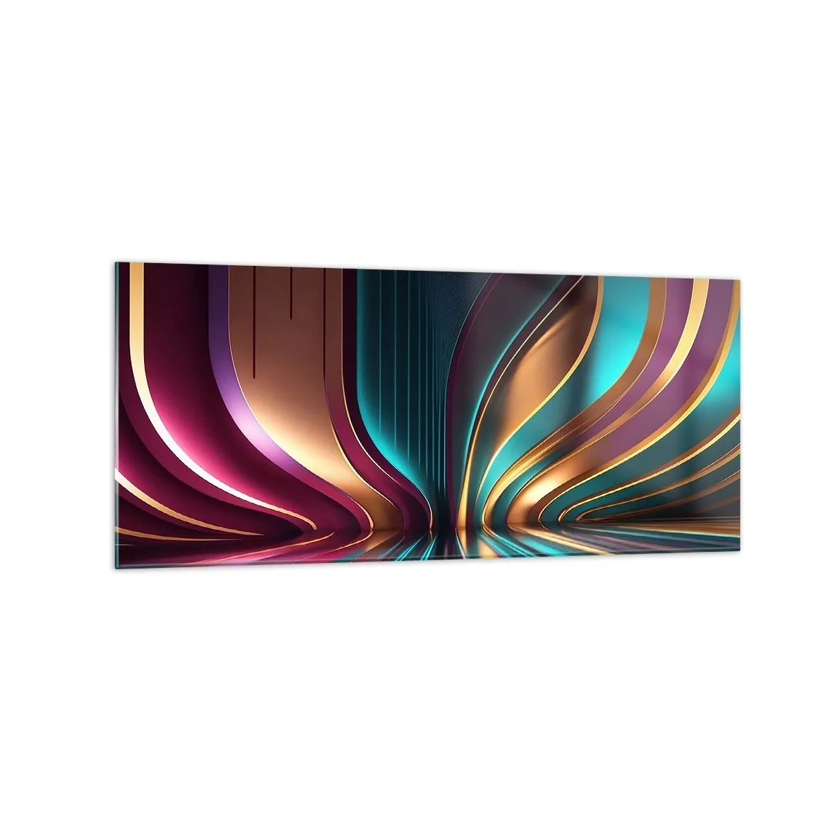 Tablou pe sticlă - Arhitectură de lumină - 120x50 cm