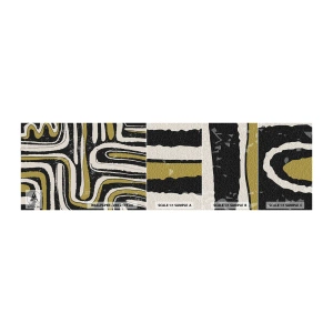 Mostră tapet autocolant Deluxe Sticker - Compoziție: pasaje și alei - În vârstă, Abstracția, Bucată - 100x30 cm