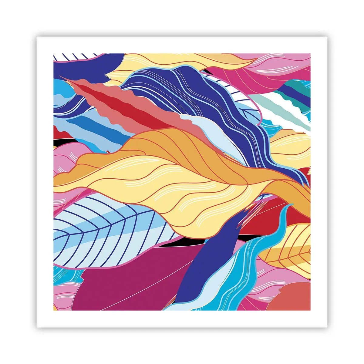 Poster - O dezordine colorată - 60x60 cm