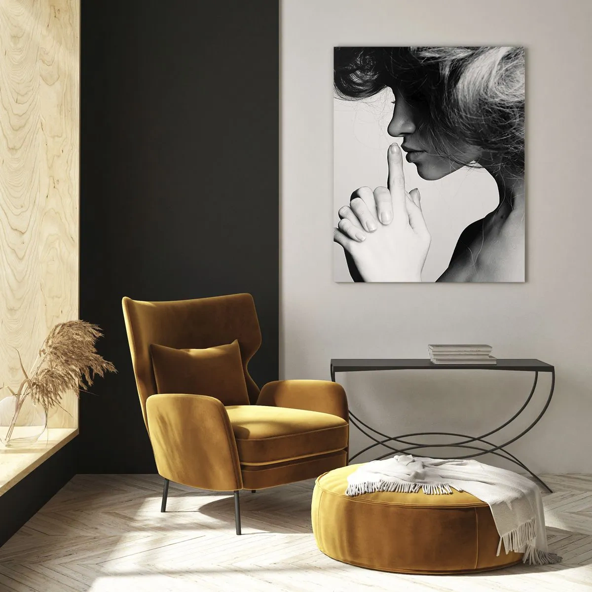 Tablou pe sticlă - Ascultă-te pe tine însuți - 50x70 cm