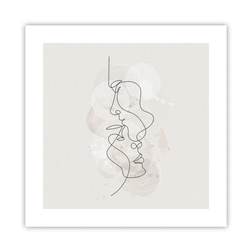 Poster - Încurcați într-o îmbrățișare - 40x40 cm