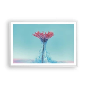 Poster în ramă albă - Într-o unduire revigorantă - 91x61 cm