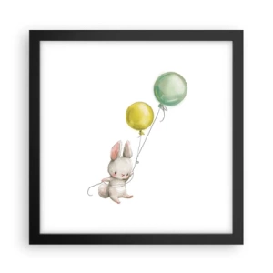 Poster în ramă neagră - Voi zbura și eu! - 30x30 cm